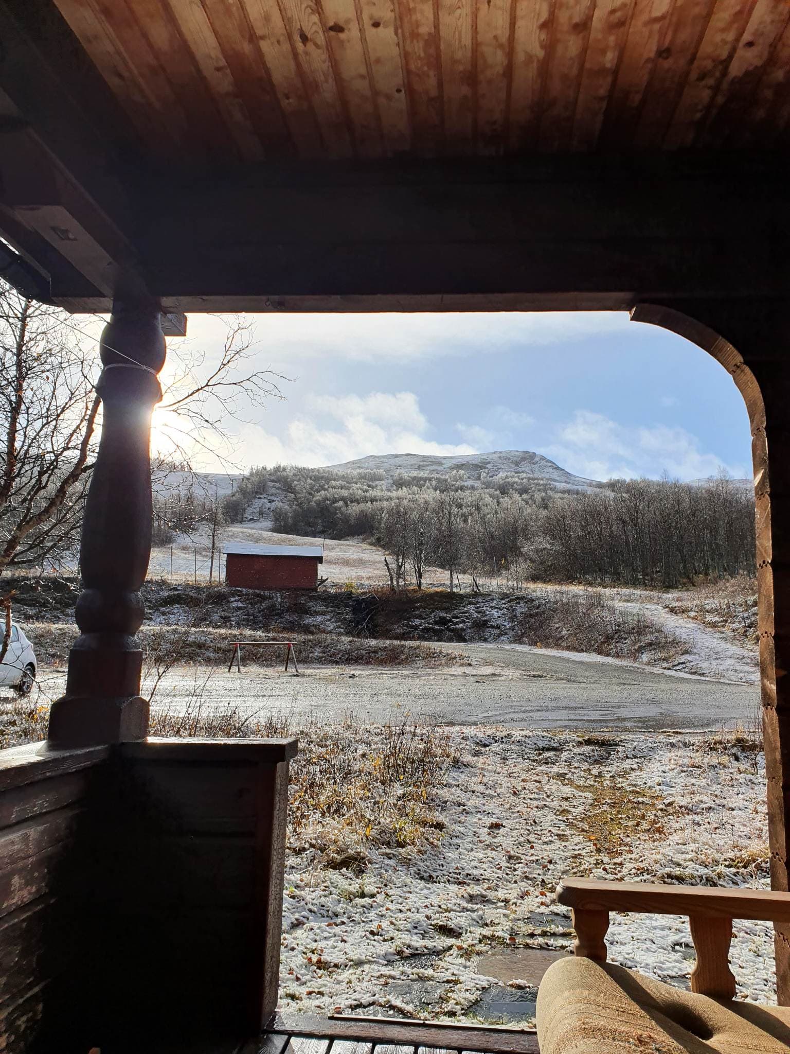 The cabins porch again